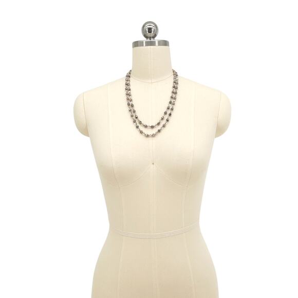 CHAN LUU Semi-Precious Necklace or Wrap Bracelet Clear & Natural - Picture 5 of 12